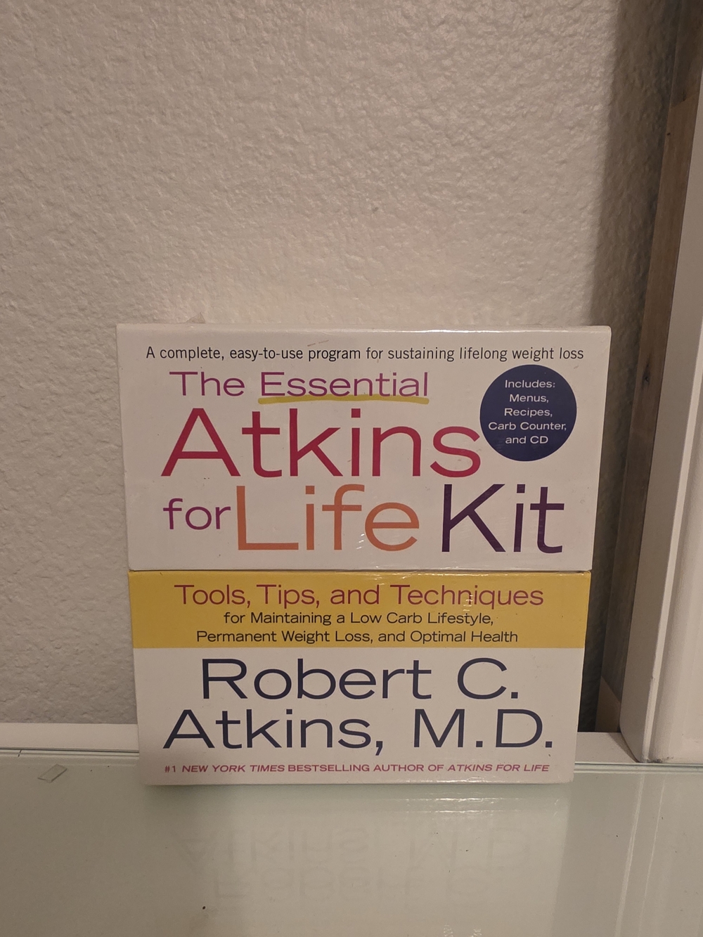 The Essential Atkins for Life Kit by — White/Yellow Book